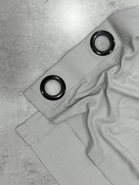 پرده پانچی مخمل رنگ طوسی روشن