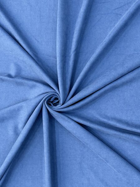 پرده آماده کتان آبی نیلی