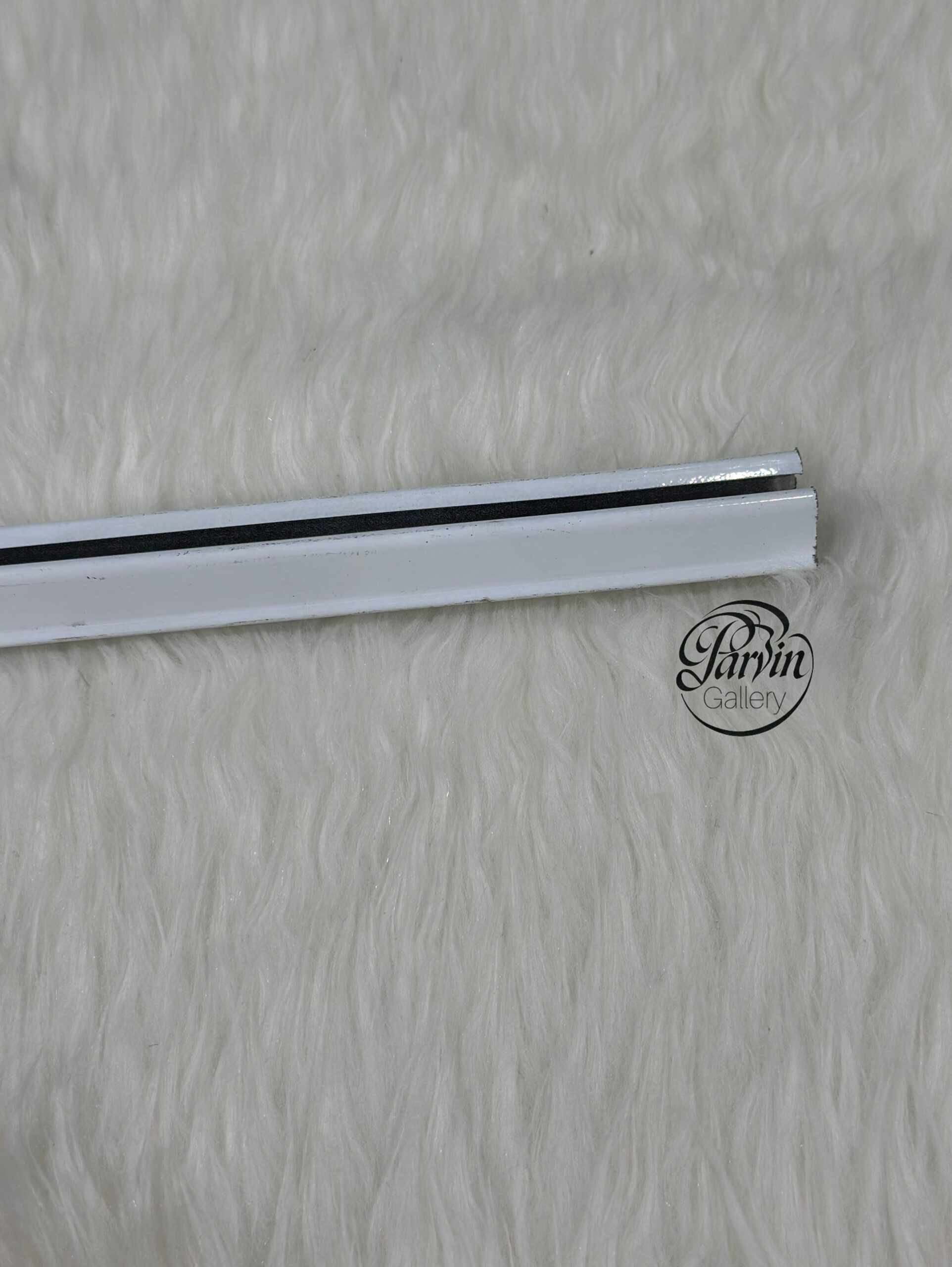 چوب پرده پلیسه سفید - تصویر 2