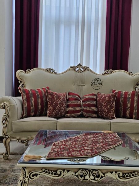 ست کوسن گلابتون زرشکی